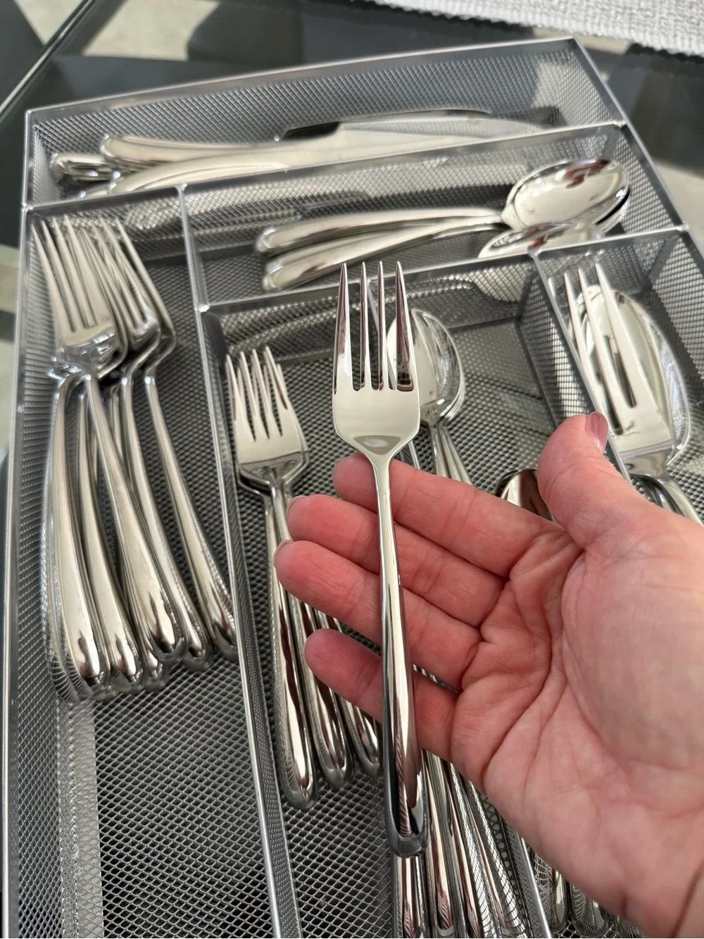 Ralph Lauren Polished Silver Stainless Steel Flatware Set